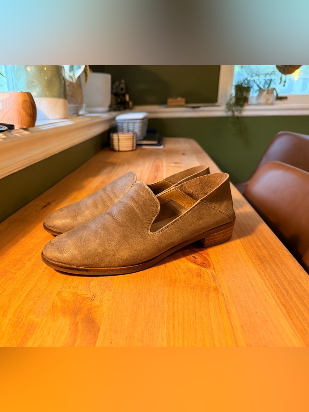 Lucky Brand Women's Taupe Slip-On Loafers